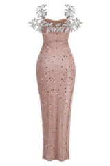 Lori Off-Shoulder High Split Maxi Dress