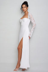 Heli Lace Split Maxi Dress
