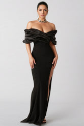 Tiana Solid Colour Wrap Hip Dress