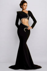 Daya Black Cutout Maxi Dress