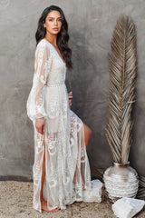 Elina Lace Long Sleeve Maxi Dress