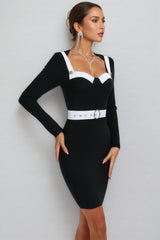 Niamh Long Sleeve Wrap Mini Dress