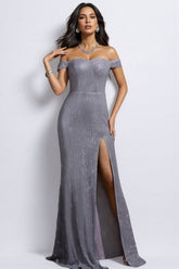 Rielld Sequined Split Fishtail Maxi Dress
