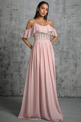 Kendra Lace Strapless Backless Maxi Dress
