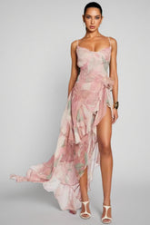 Una Backless Split Sexy Maxi Dress