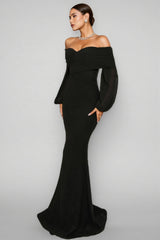 Zoey Strapless Fishtail Maxi Dress