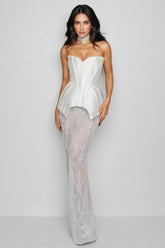 Kendall Crystal Lace Maxi Dress