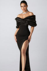 Tiana Solid Colour Wrap Hip Dress