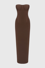 Cosmo Sleeveless Backless Split Maxi Dress