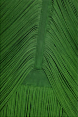 Dewy Tassel Solid Sleeveless Midi Dress