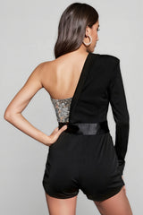 Maris Sequin Shorts Mini Dress