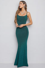 Quinnd Strappy Ruched Wrap Maxi Dress