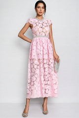 Reign Pink Lace Madi Dress