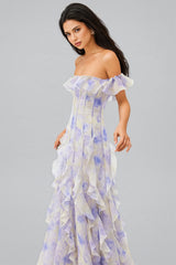 Niko Camisole Ruffled Maxi Dress