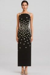 Austin Black Strapless Sequin Maxi Dress
