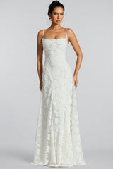 Mirarlt White Strapless Mesh Maxi Dress