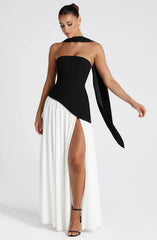 Elthion Strapless Bandage Maxi Dress