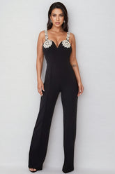 Rhead Halter Diamonds Floral Jumpsuit