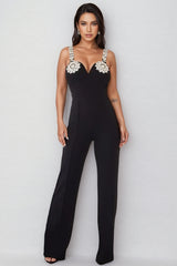 Rhead Halter Diamonds Floral Jumpsuit