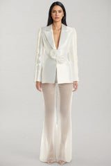 Kari 3D Flower Pearl Blazer