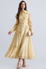 Charlaf Lace Flower Maxi Dress