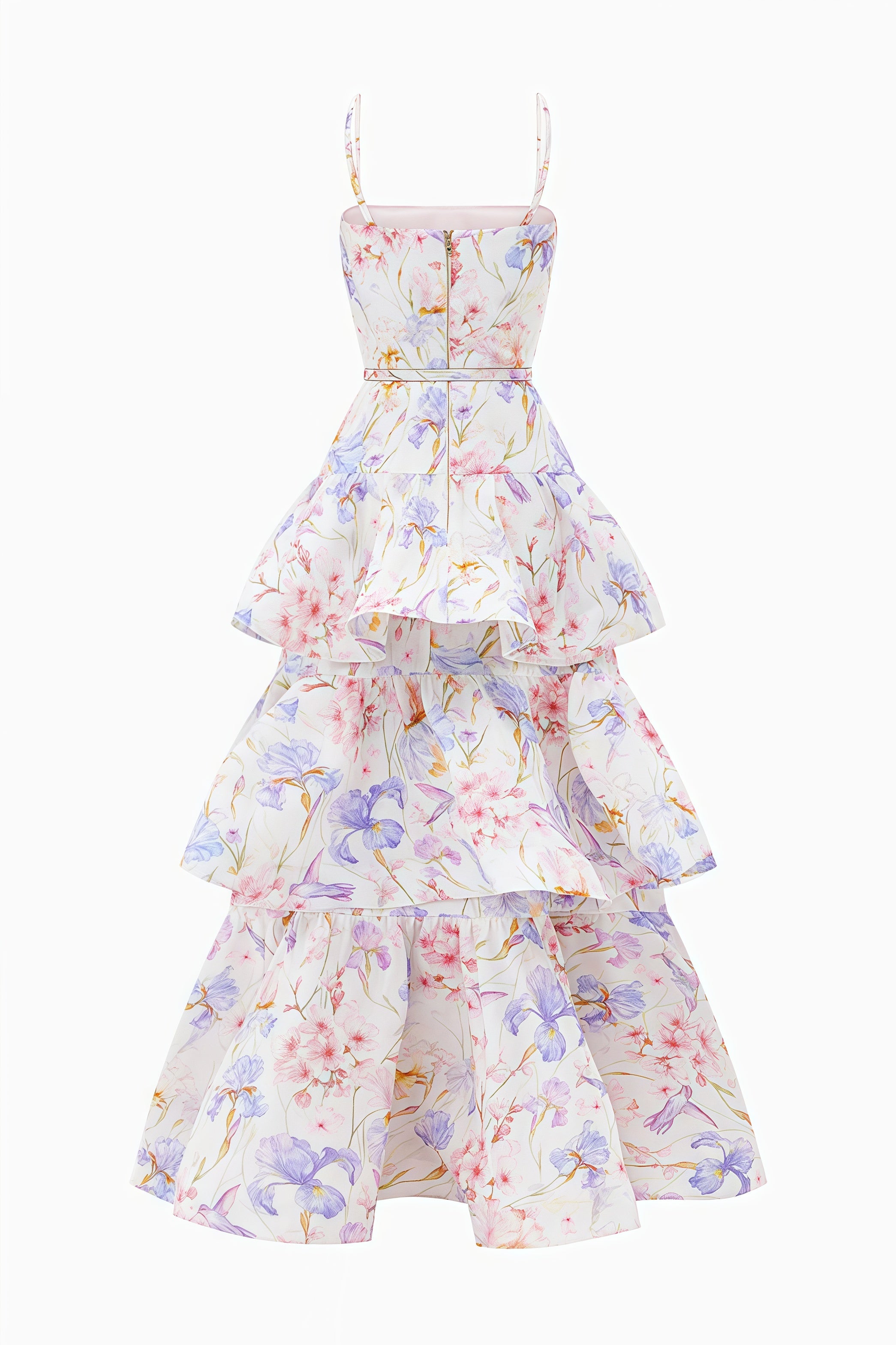 Mirkrt Strapless Floral Maxi Dress