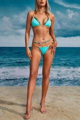 Leopold Blue Bikini Two Piece Set