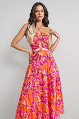 Dari Floral Backless Maxi Dress