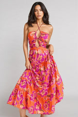 Dari Floral Backless Maxi Dress