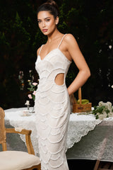 Jolene Pearl Sequin Midi Dress