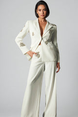 Vena Diamond-Studded Blazer Set