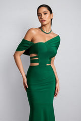 Turey Strapless Cut Out Maxi Dress