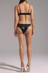Sullivan Artificial Snakeskin Bikini Two Piece Set