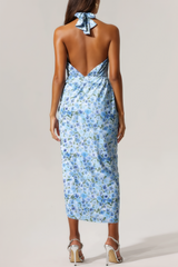 Serena Tulip Floral Printed High Slit Two-Piece Set