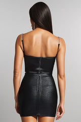 Dray Sleeveless Diamond Mini Corset