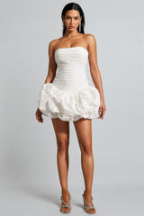 Ambrt Sleeveless Fold Bud Mini Dress