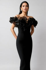 Selahx One shoulder Bandage Midi Dress