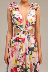 Maura 3D Flower Bikini Two Piece Set