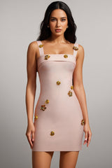 Florelle Sleeveless Flowers Bandage Mini Dress