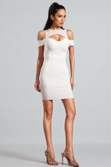 Jacqueline Sleeveless Hollow Out Bandage Mini Dress