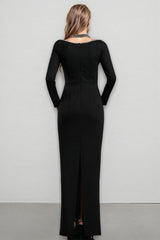 Revie V-Neck Bandage Maxi Dress