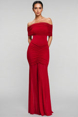 Silvia Strapless Mesh-Panelled Maxi Dress