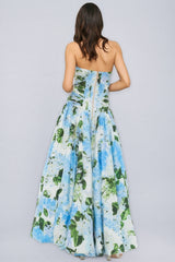 Maureen Printed Sleeveless Split Maxi Dress
