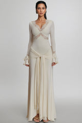 Elorat White Lace Maxi Dress