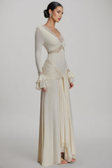 Elorat White Lace Maxi Dress