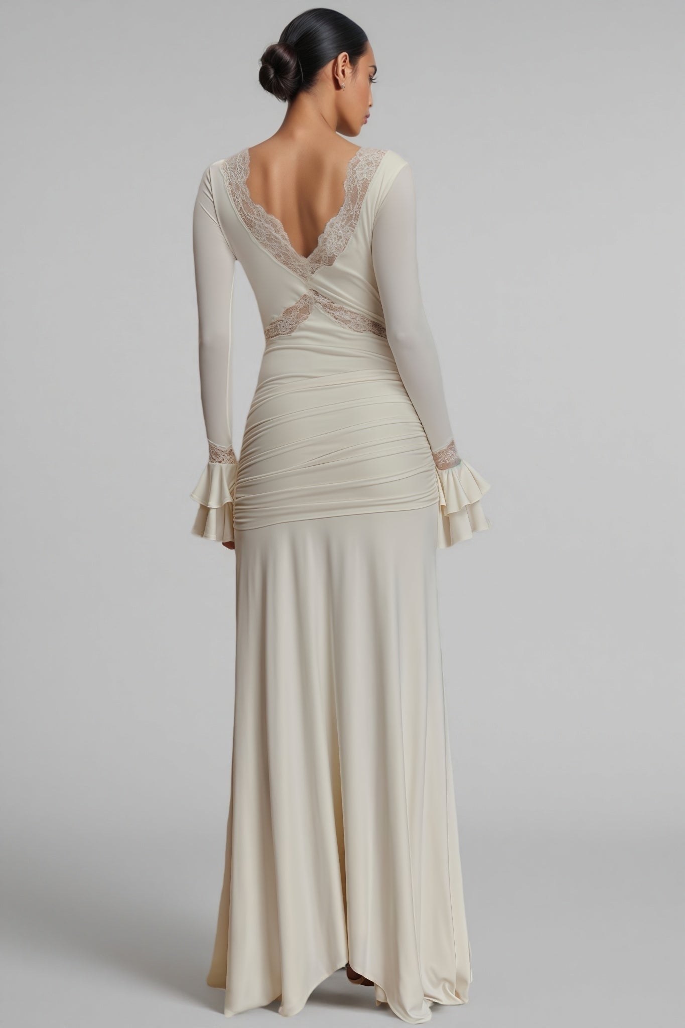 Elorat White Lace Maxi Dress