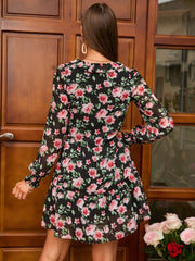Floral Print Flowy Dress