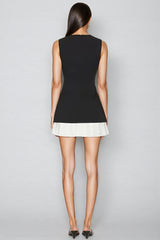 Rosariy Black Sleeveless Mini Dress
