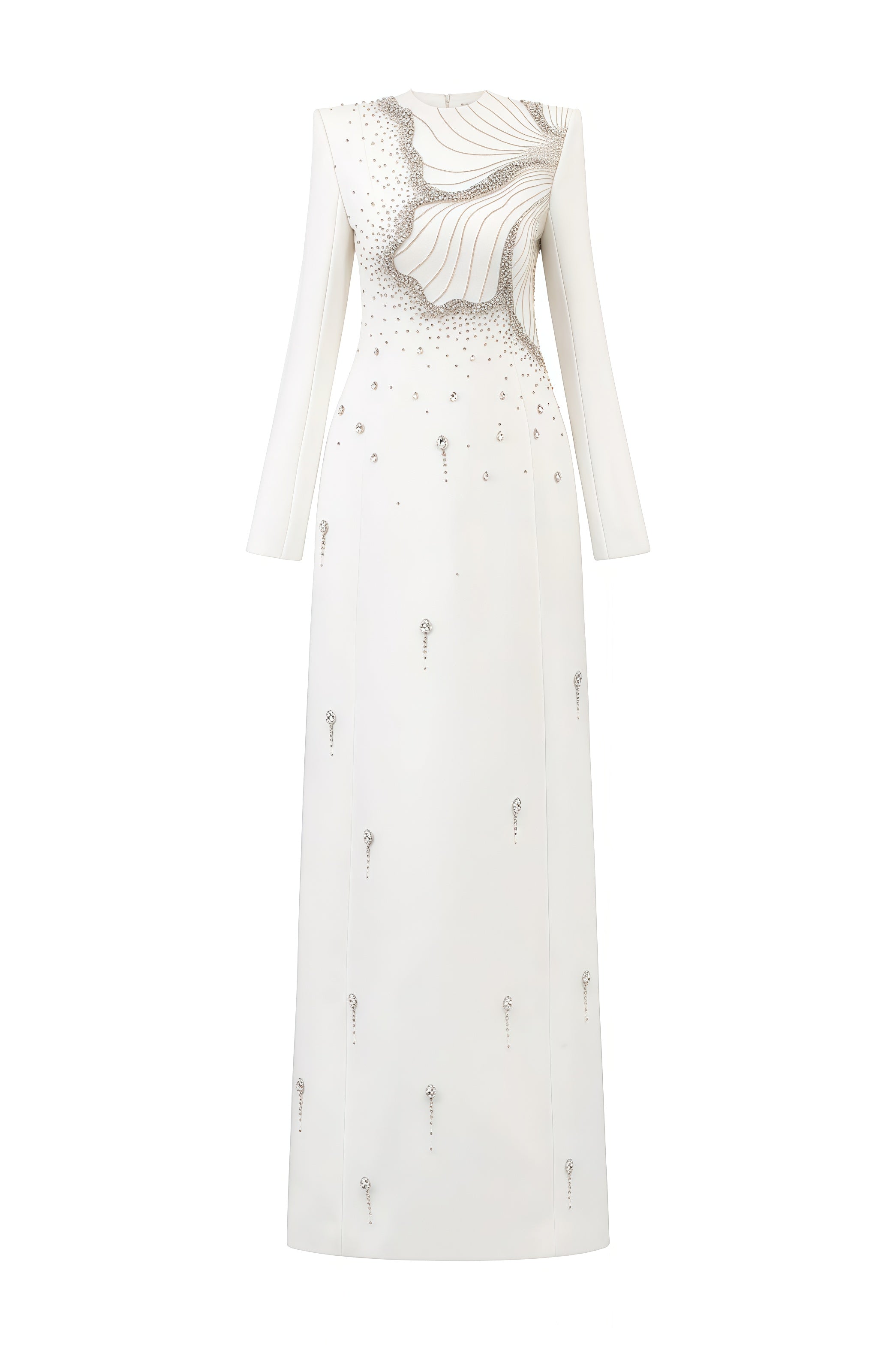 Lalie Floral Crystal Embellished Maxi Dress