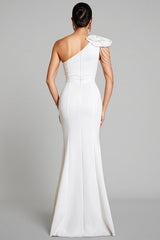 Marta One Shoulder Flower Maxi Dress